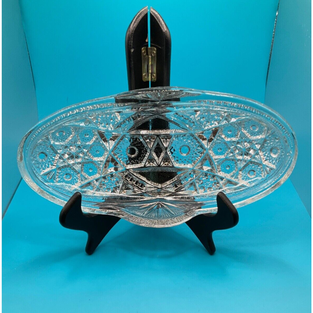 Vintage Prescut Clear Candy/Nut Dish‎ - 8" x 4" Versatile Elegance